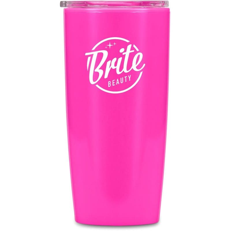 PINK Altitude Daytona Plastic 2-in-1 Double-Wall Tumbler & Straw - 600ml