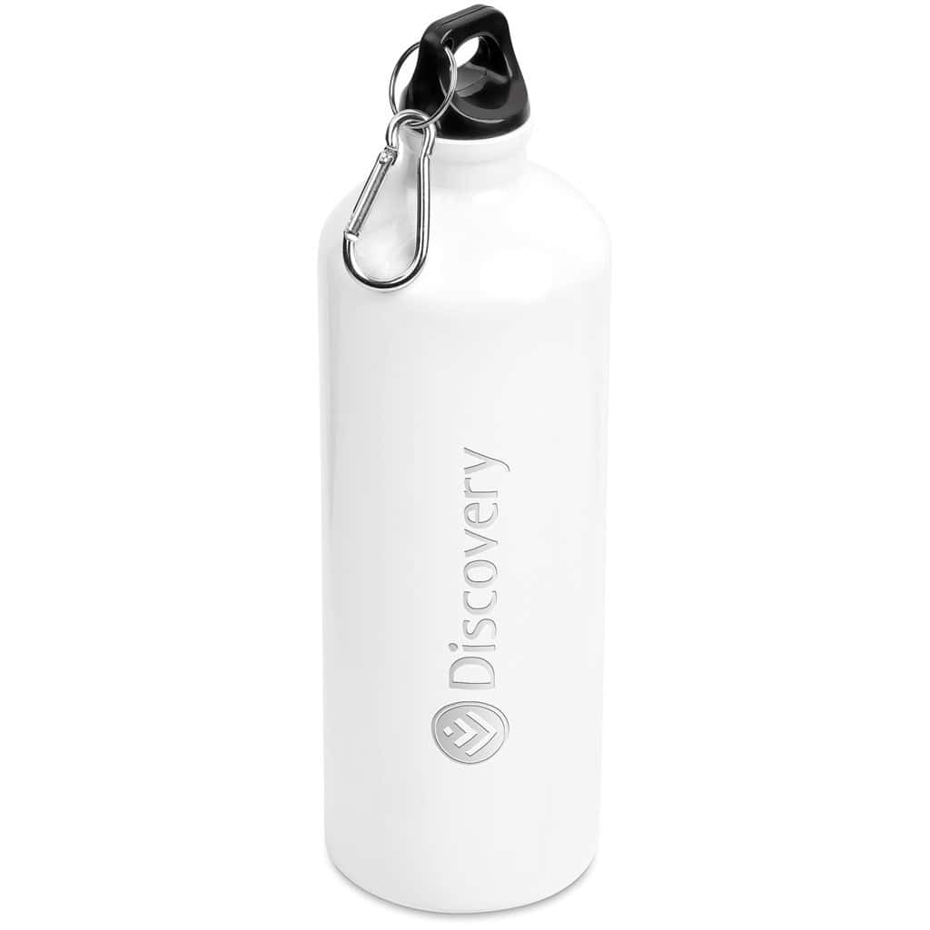 SOLID WHITE Katana Aluminium Water Bottle - 1 Litre