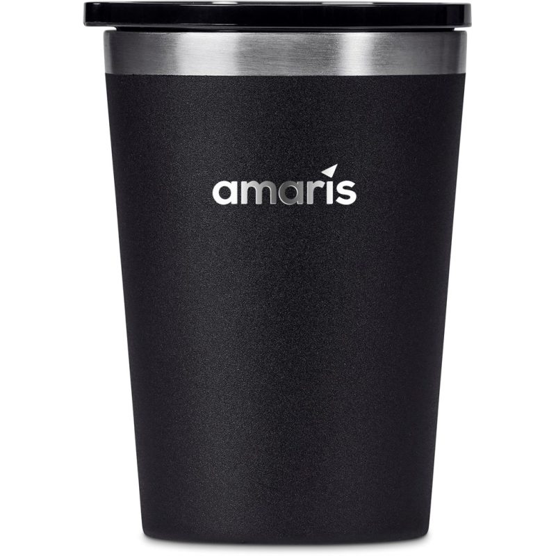 Black Alex Varga Figo Stainless Steel Vacuum Tumbler – 370ml
