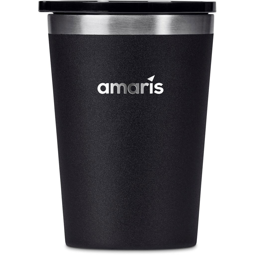 Black Alex Varga Figo Stainless Steel Vacuum Tumbler – 370ml