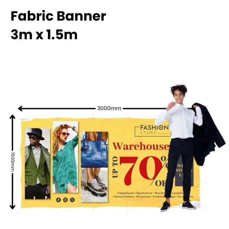 Fabric Banner 3m x 1.5m