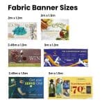 Fabric Banner Sizes