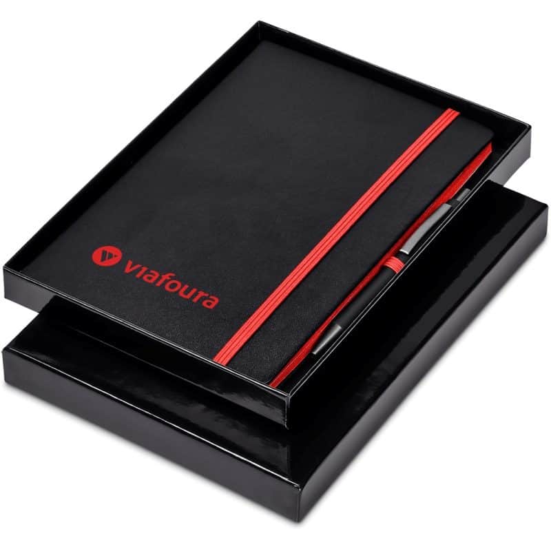 RED Altitude Carlton Notebook & Pen Set