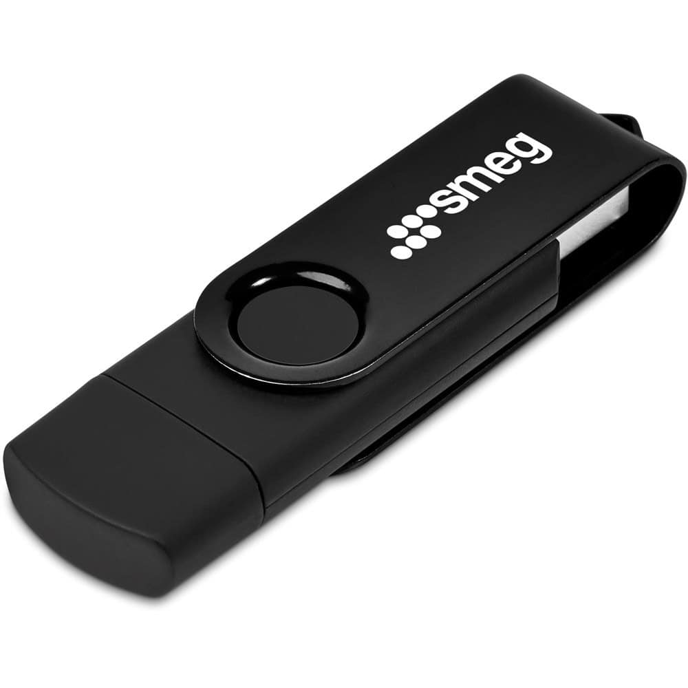 Black Shuffle Gyro Black Flash Drive – 8GB