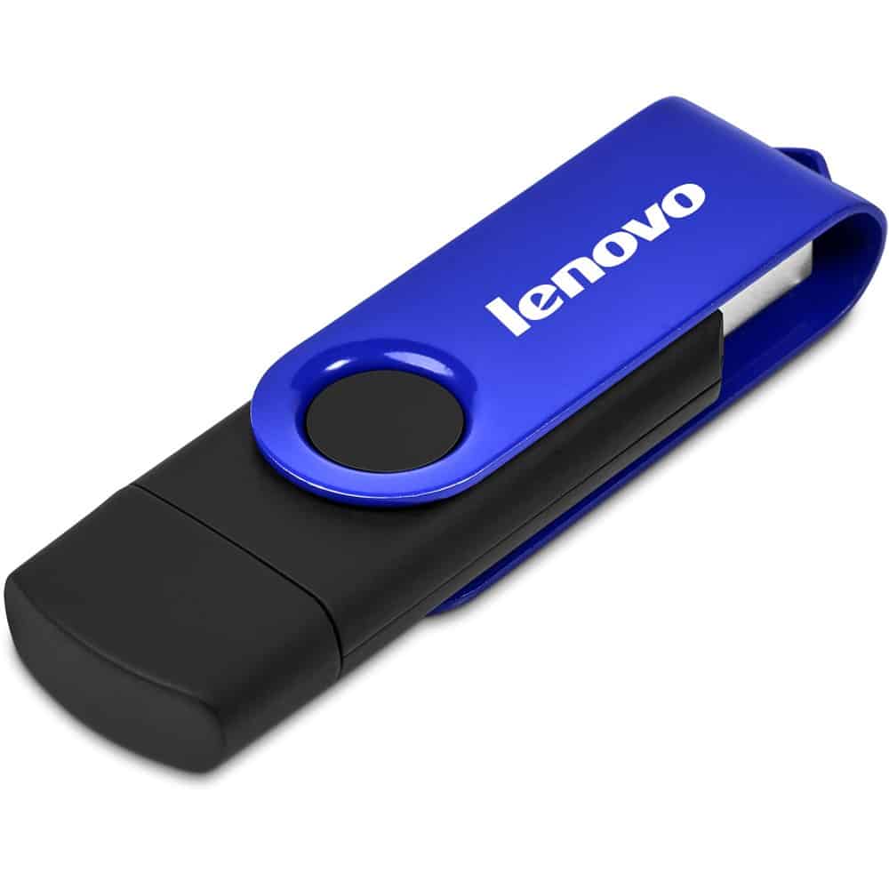Blue Shuffle Gyro Black Flash Drive – 8GB