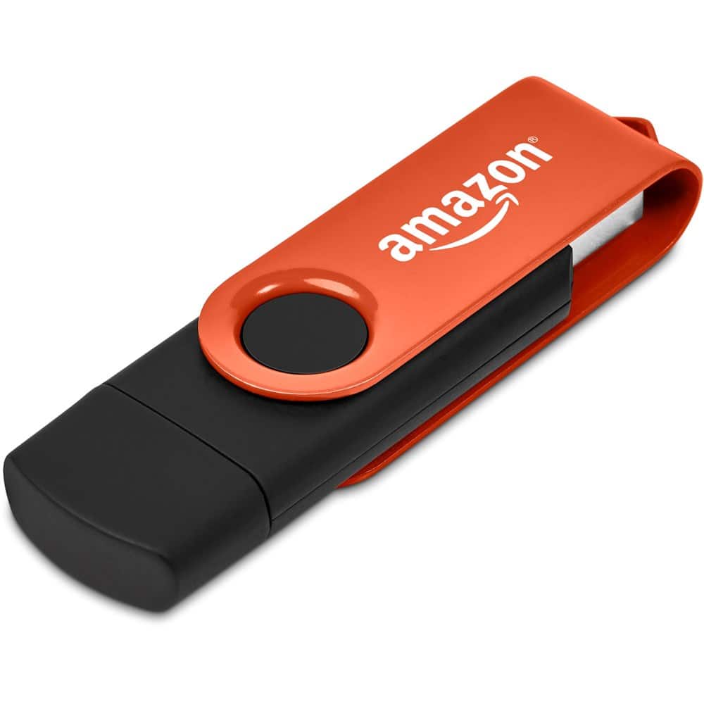 Orange Shuffle Gyro Black Flash Drive – 8GB