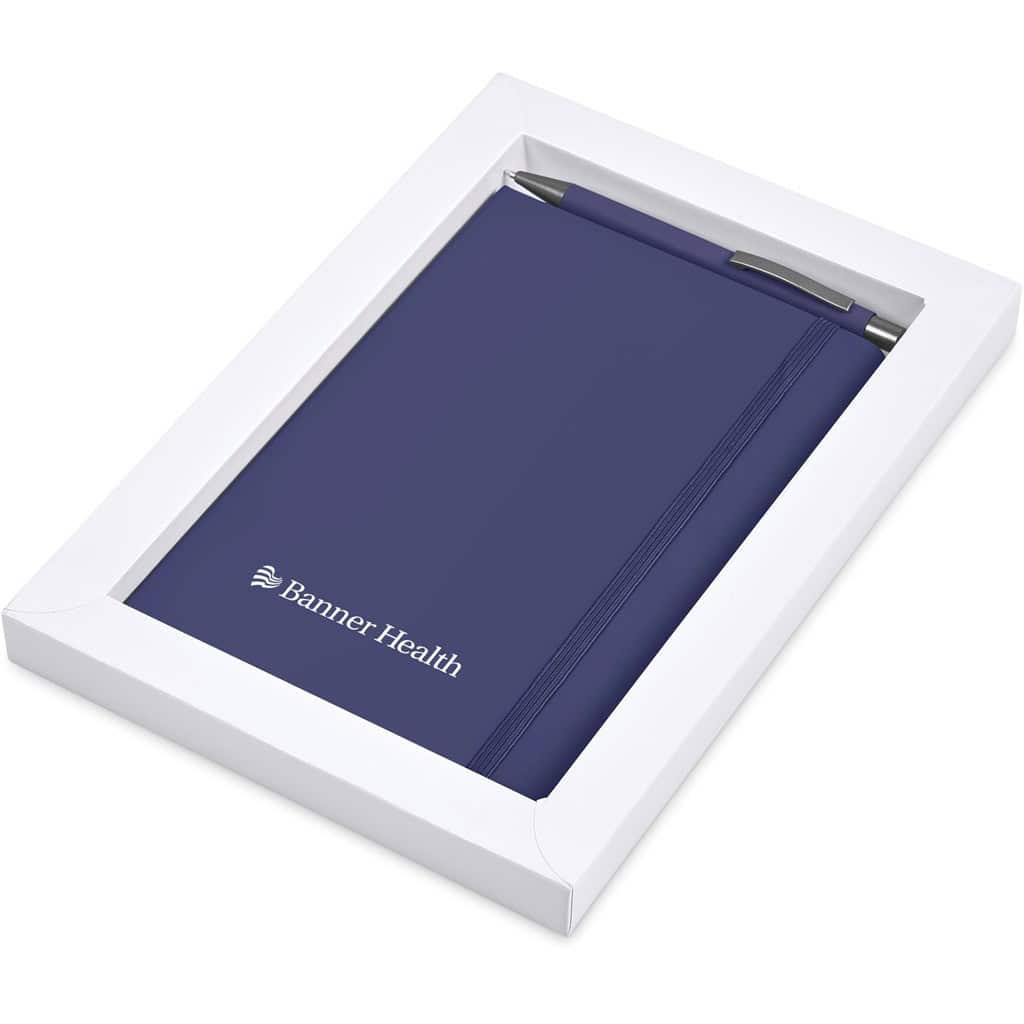 NAVY Hibiscus Notebook & Pen Set
