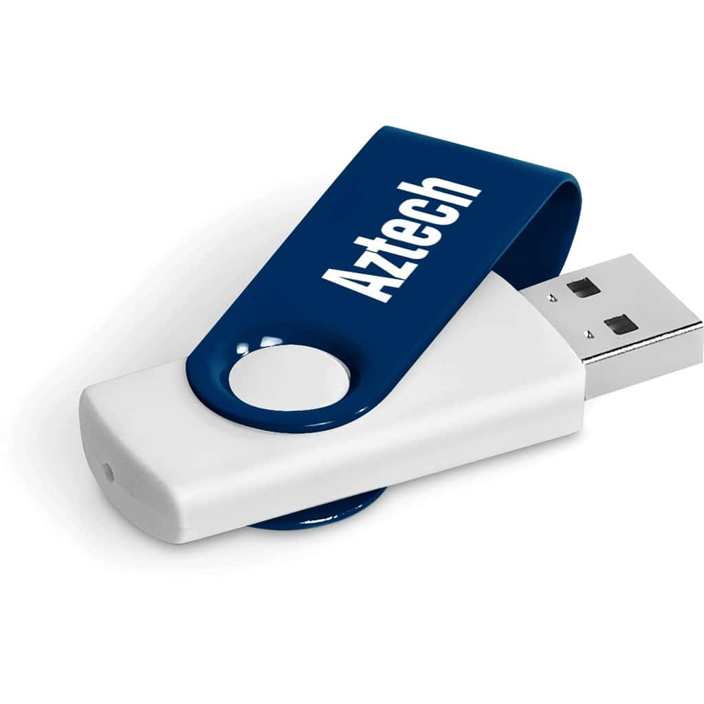 NAVY Axis Gyro White Flash Drive - 32GB