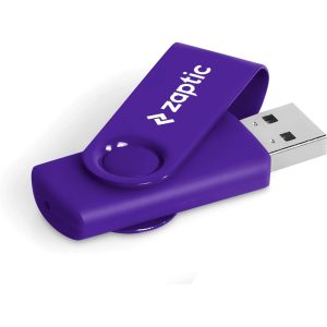 PURPLE Axis Gyro Flash Drive - 8GB - Purple