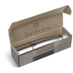 SILVER Consulate Flask in Bianca Custom Gift Box