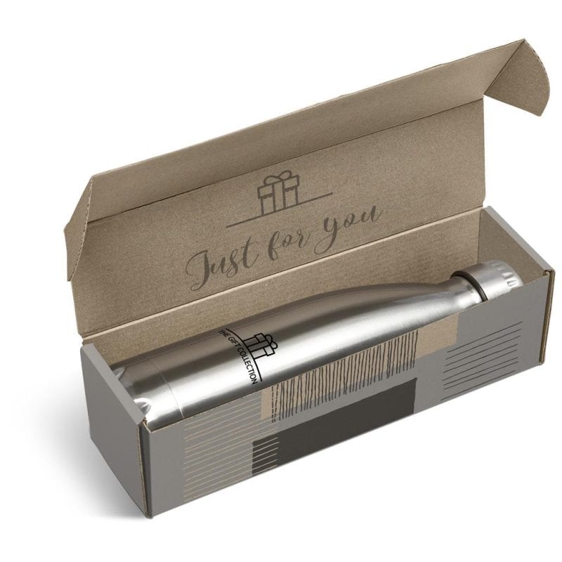 SILVER Consulate Flask in Bianca Custom Gift Box