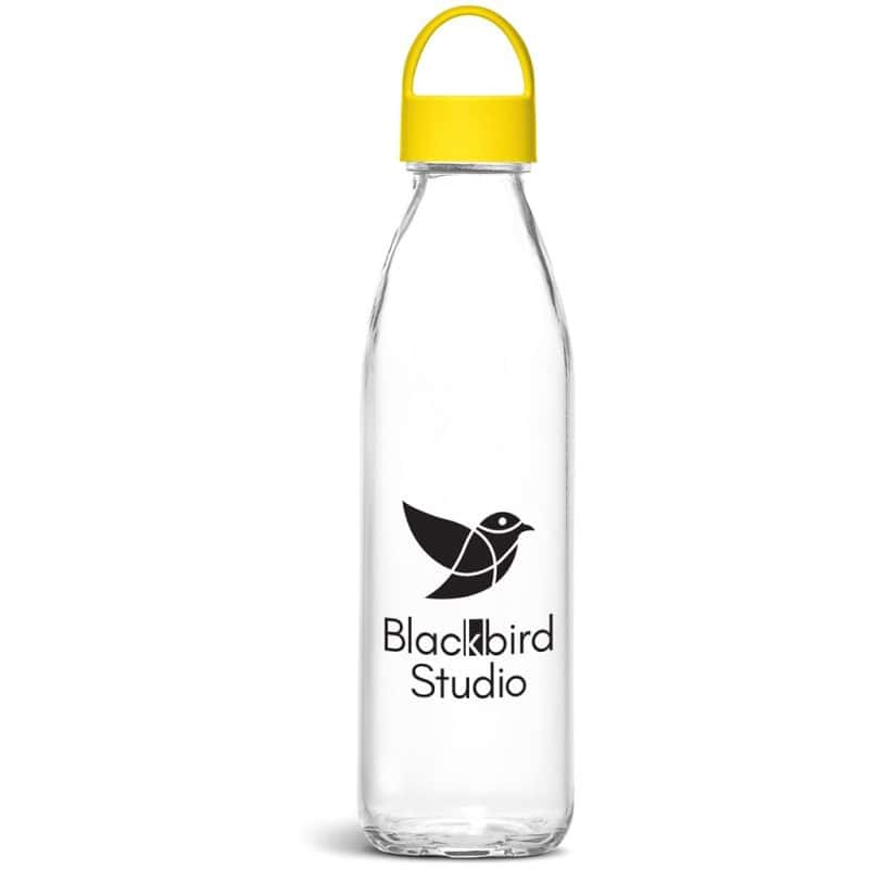 Kooshty Swing Glass Water Bottle - 650ml - Yellow