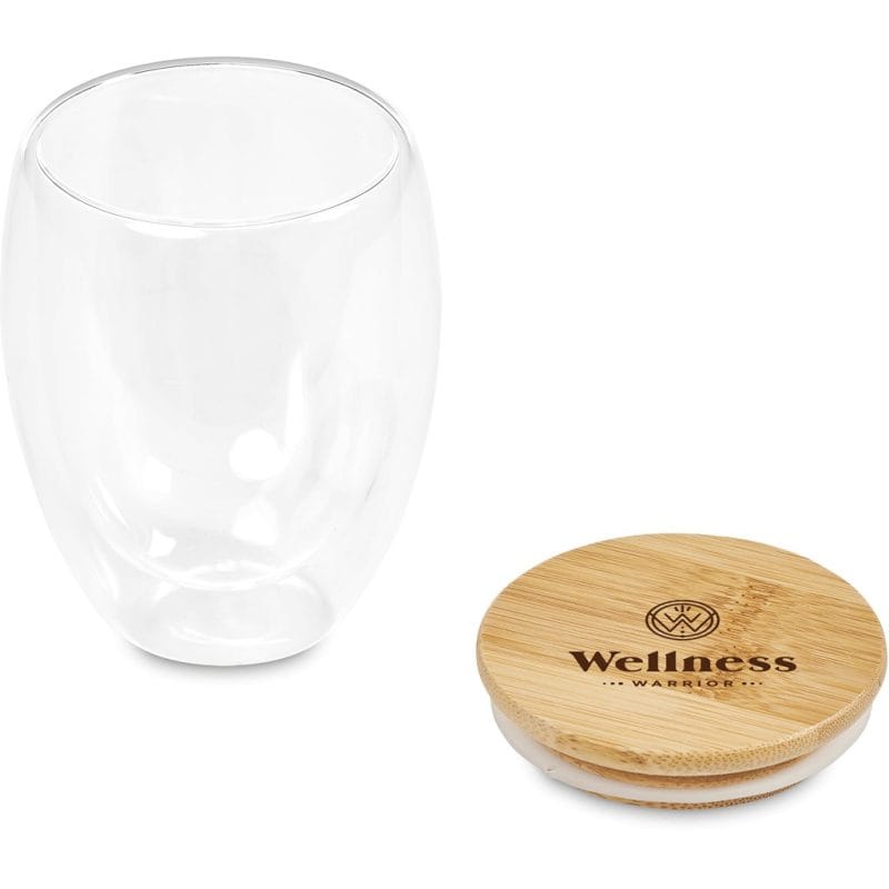 Okiyo Aibo Glass & Bamboo Coffee Set