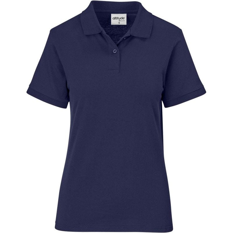 NAVY Ladies Recycled Promo Golf Shirt