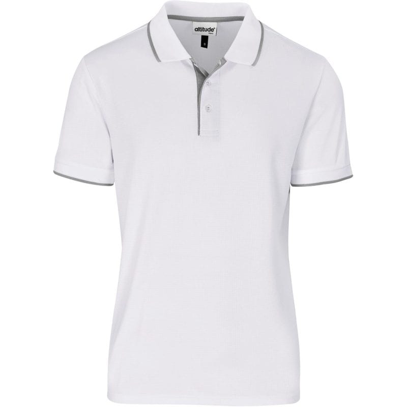 WHITE Mens Orion Golf Shirt