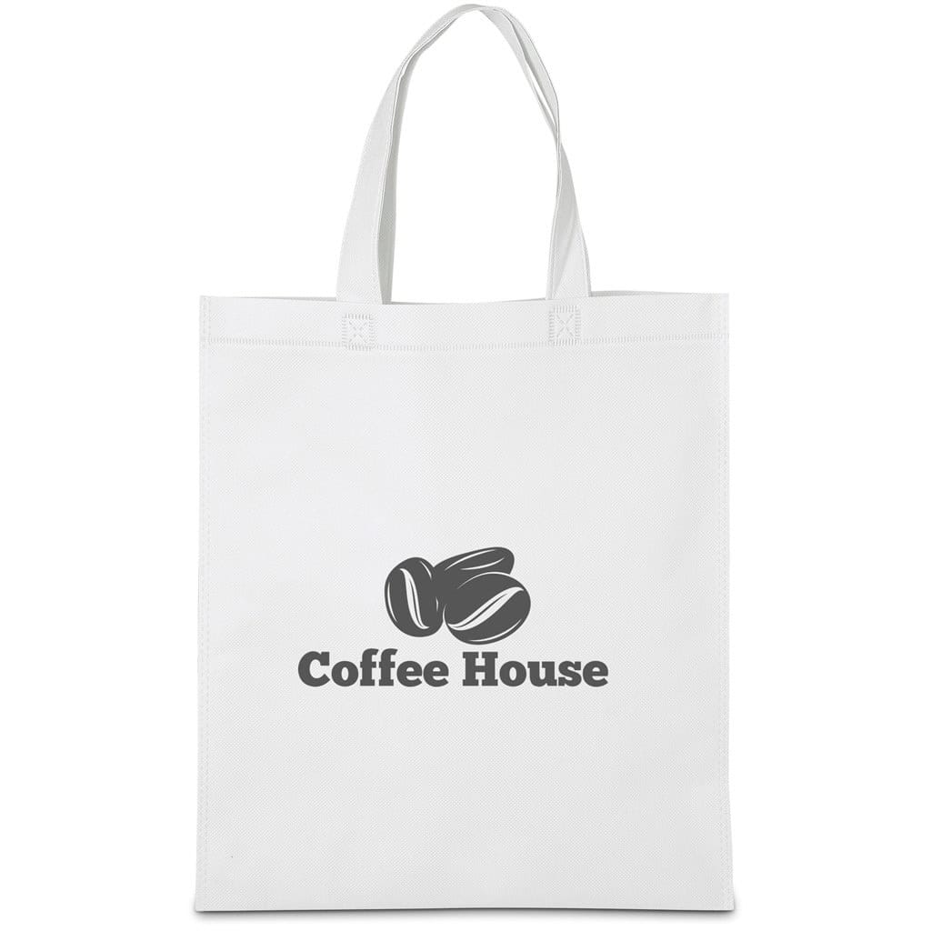 SOLID WHITE Altitude Budget Non-Woven Shopper