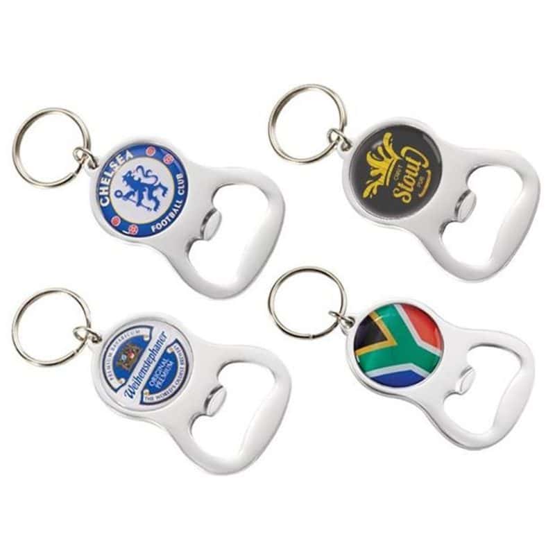 SILVER Altitude Chevron Dome Bottle Opener Keyholder