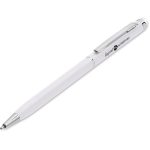 SOLID WHITE Altitude Hamptons Slim Stylus Ball Pen