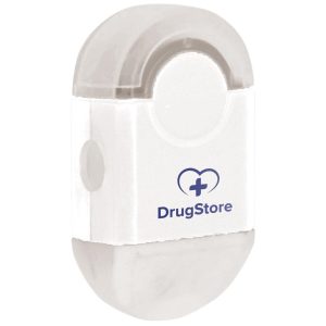 SOLID WHITE Altitude Duo Eraser & Sharpener