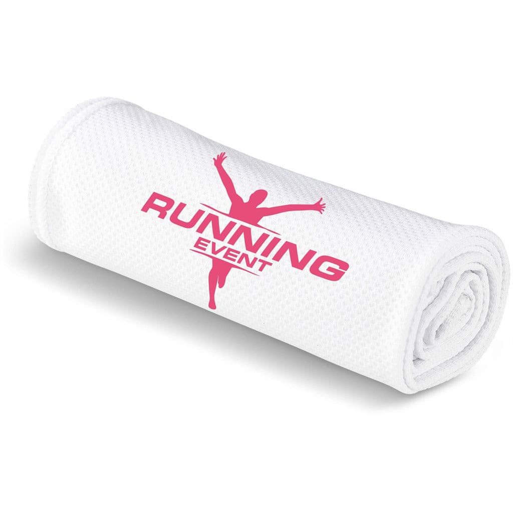 SOLID WHITE Altitude Chill Cooling Sports Towel