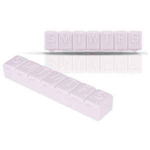 SOLID WHITE Altitude Emery Weekly Pill Box