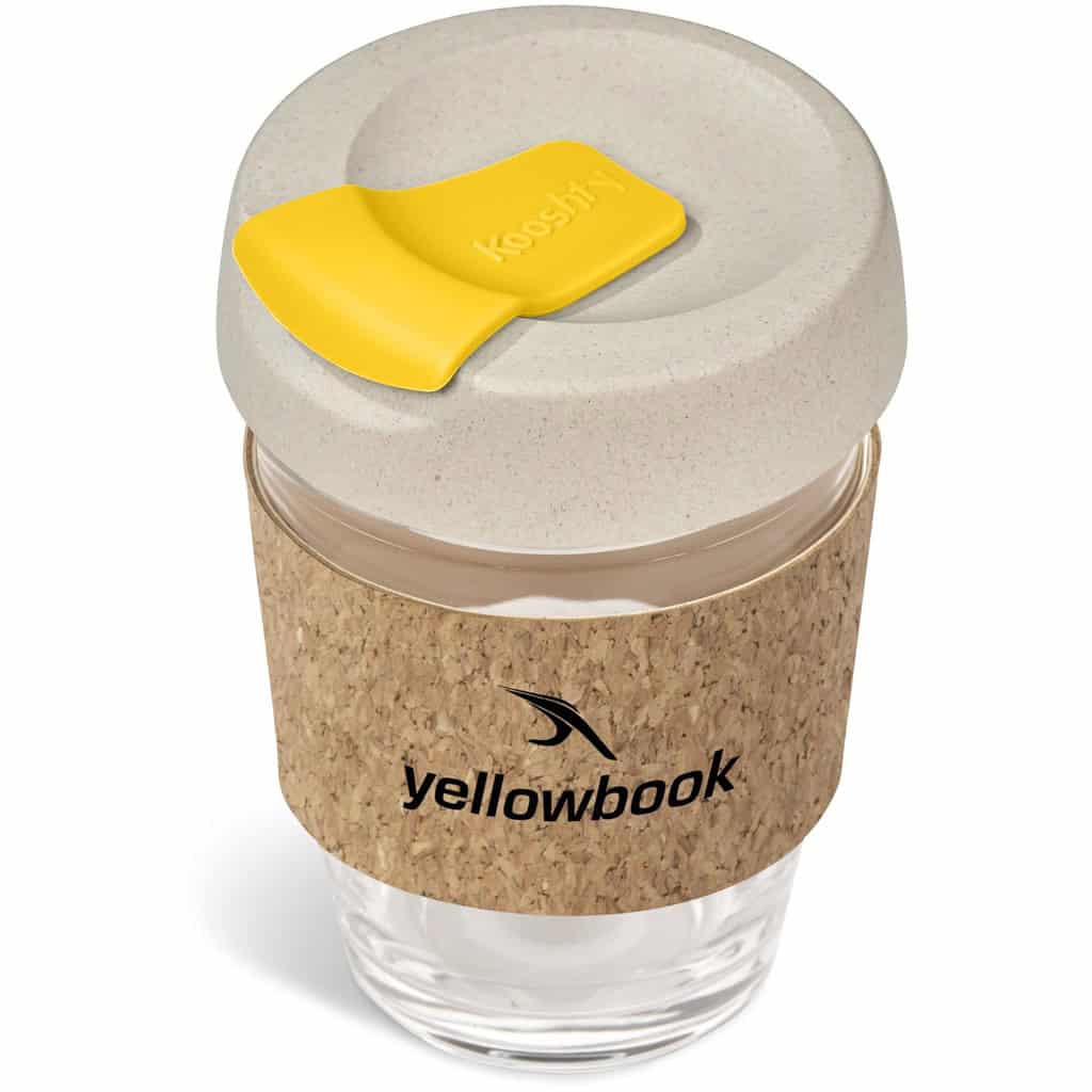 YELLOW Kooshty Kork Chacha Glass Kup - 340ML
