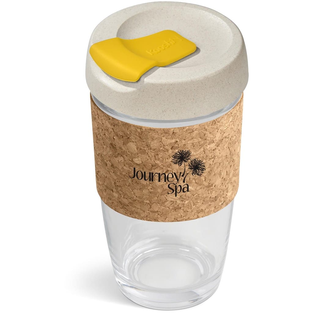 YELLOW Kooshty Jumbo Kork Chacha Glass Kup - 480ML