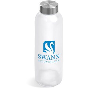 TRANSPARENT Kooshty Pura Glass Water Bottle - 500ML