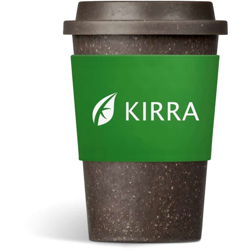 Green Kooshty Brown Bean Plastic Double-Wall Tumbler – 400ml