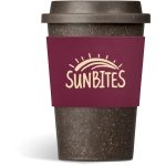 Maroon Kooshty Brown Bean Plastic Double-Wall Tumbler – 400ml