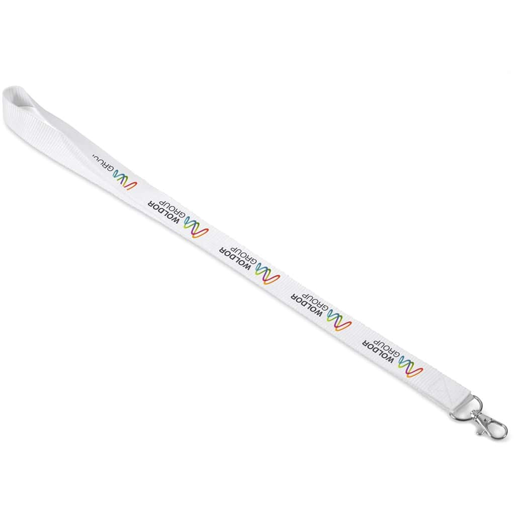 SOLID WHITE Altitude Basix Lanyard
