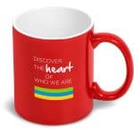 RED Omega Ceramic Coffee Mug - 330ml