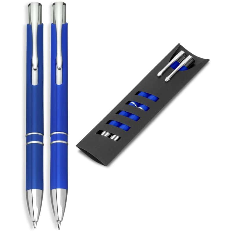 BLUE Electra Ball Pen & Pencil Set