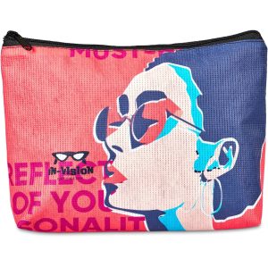 Pre-Printed Sample Hoppla Leanne Recycled PET Stitch-Bond Maxi Toiletry Bag