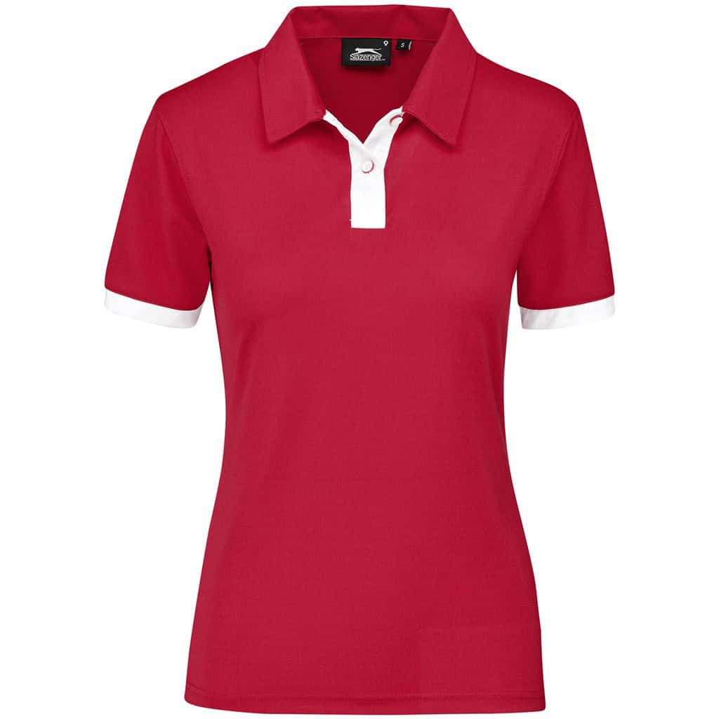 RED Ladies Contest Golf Shirt - Red