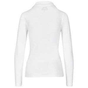 Ladies Long Sleeve Zenith Golf Shirt - White