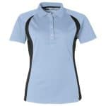 LIGHT BLUE Ladies Apex Golf Shirt - Light Blue