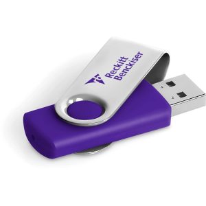 PURPLE Axis Glint Flash Drive - 8GB - Purple
