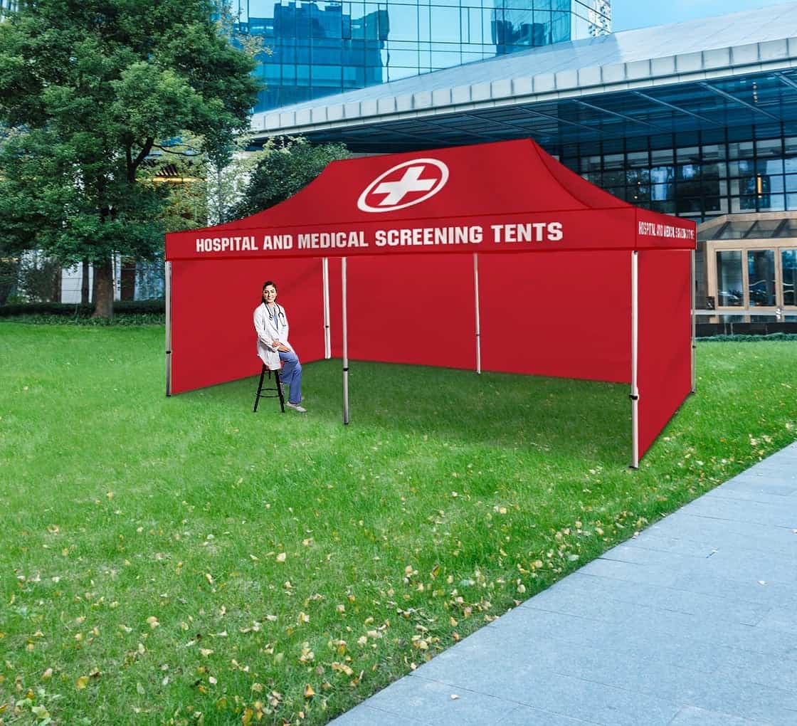 Coated Steel Sublimated Gazebo 4.5m x 3m