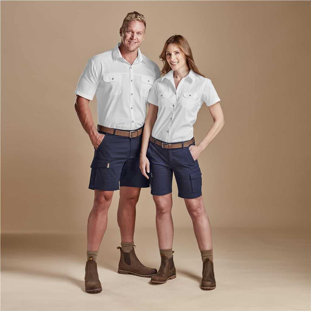 navy Meseta Twill Shorts
