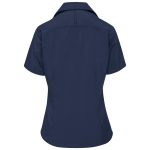 navy Ladies Short Sleeve Sheffield Stretch Shirt