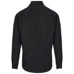 black Mens Long Sleeve Cotton Twill Moderna Shirt