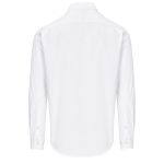 white Mens Long Sleeve Cotton Twill Moderna Shirt