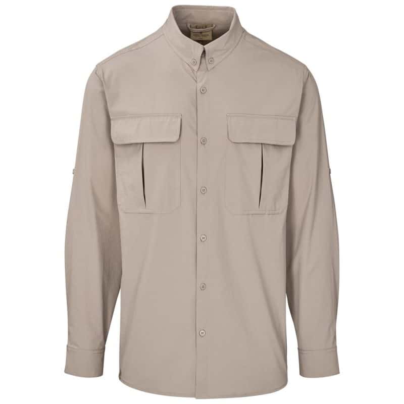 khaki Mens Long Sleeve Amatola Shirt