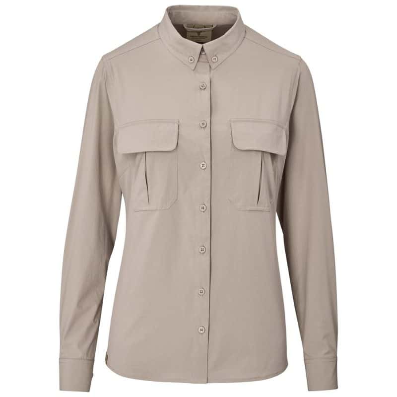 khaki Ladies Long Sleeve Amatola Shirt