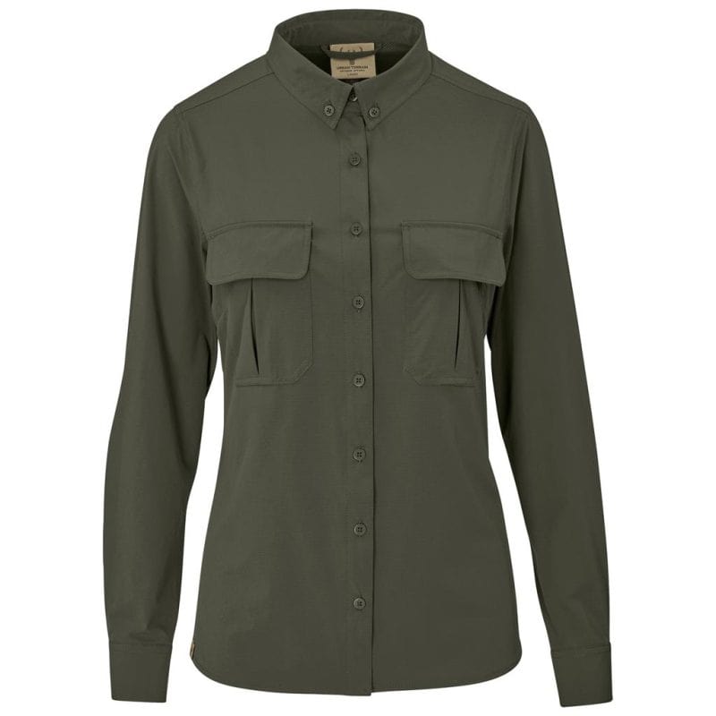 olive Ladies Long Sleeve Amatola Shirt