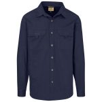 navy Mens Long Sleeve Mawenzi Twill Shirt