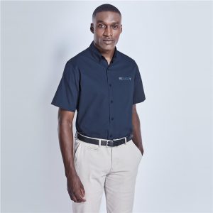 Mens Short Sleeve Cotton Twill Moderna Shirt