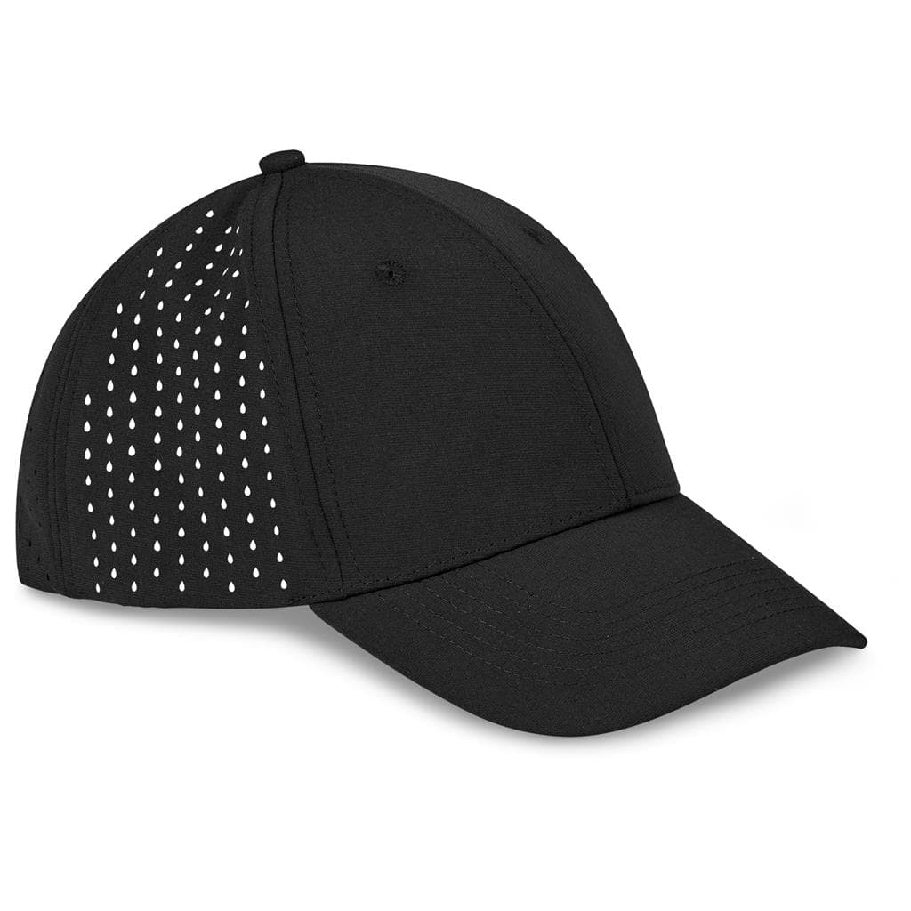 black Fusion Laser Cap - 6 Panel
