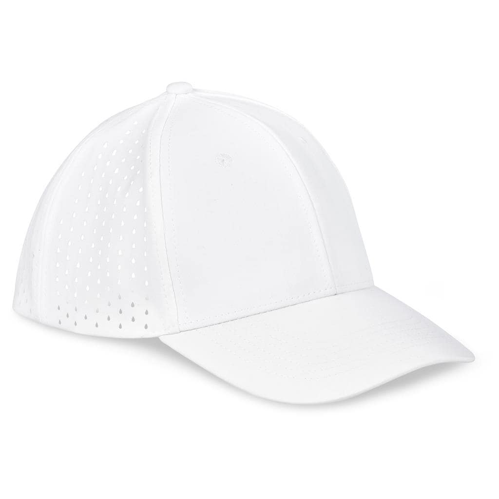 white Fusion Laser Cap - 6 Panel